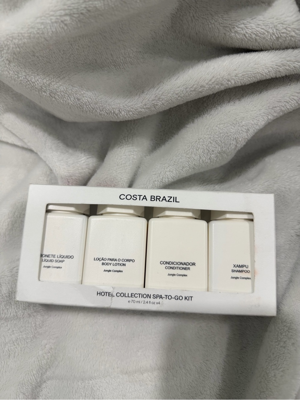 Costa Brazil Hotel Spa-To-Go Kit - Soap, Conditioner, Shampoo, Body Lotion